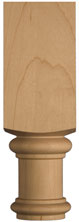Chapiteau de poteau décoratif en érable (deux moitiés)