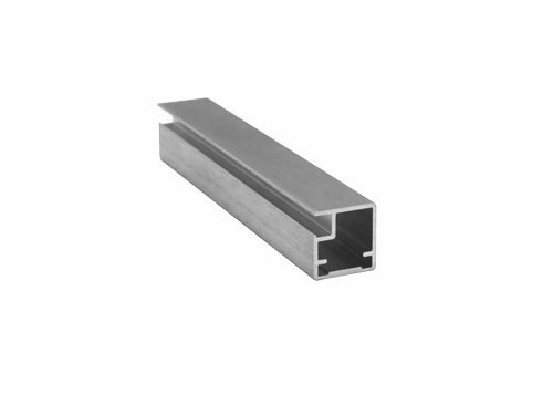 Image Echantillon de profile porte-aluminium #88 - fini acier inoxydable longueur de 5 po
