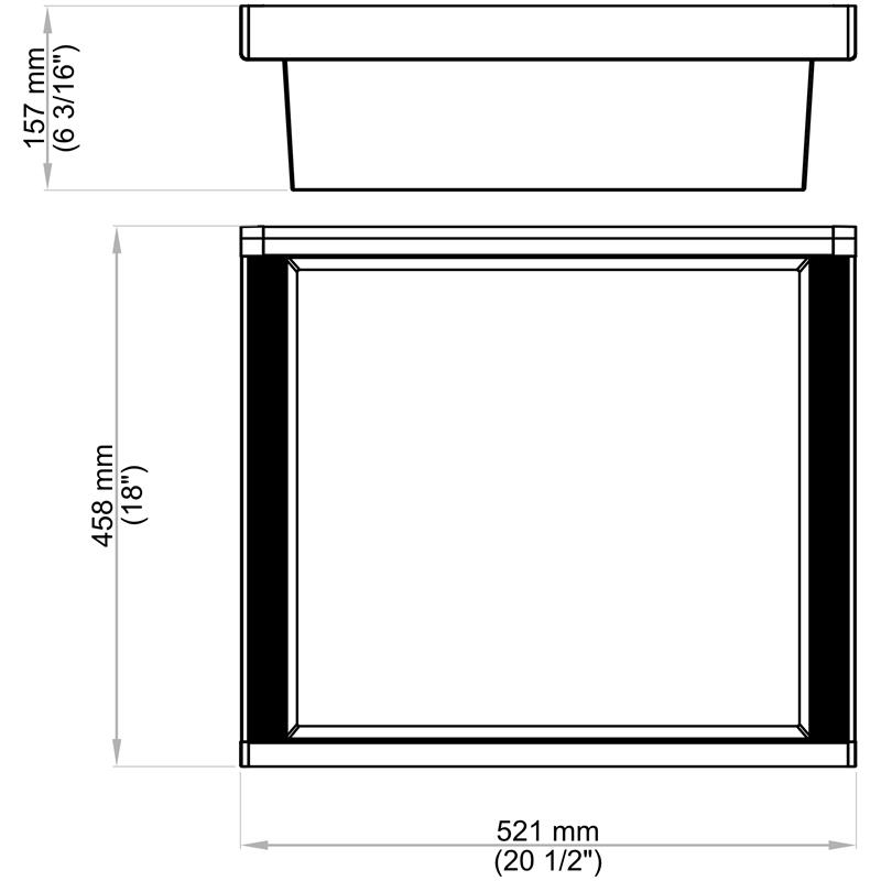 Panier moyen BV2.0 brun 24"