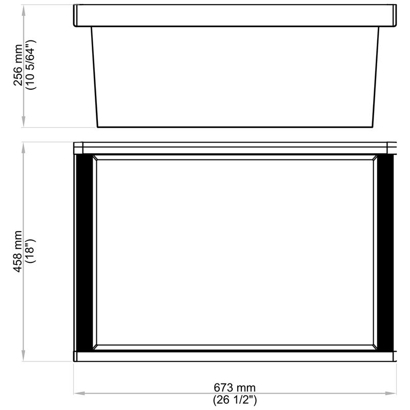 Panier profond BV2.0 brun 30"