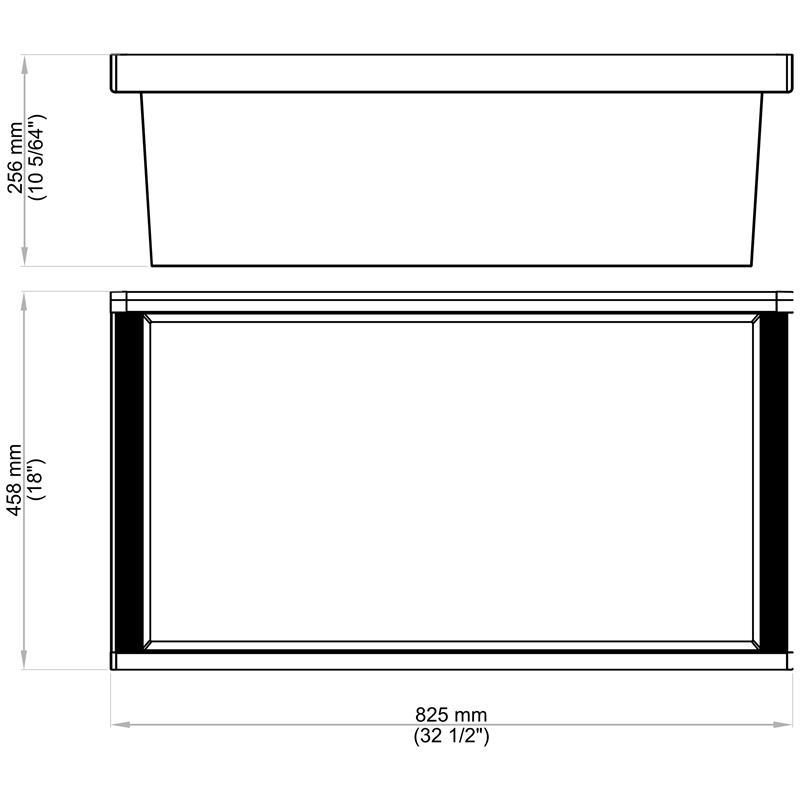 Panier profond BV2.0 brun 36"