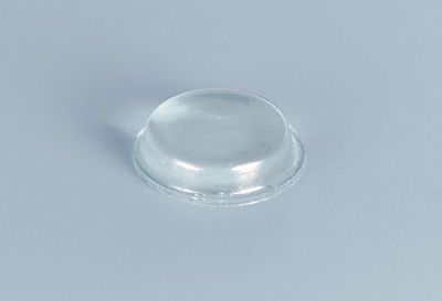 Image Amortisseur de porte transparent de forme demi-sphérique aplatie