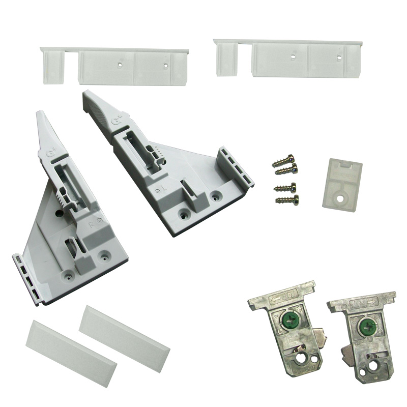 Image Complete kit H89 Vionaro inset drawer front fixing bracket white