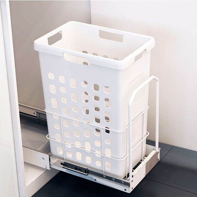 Image 35L Bottom mounted laundry hamper - 12'' cabinet