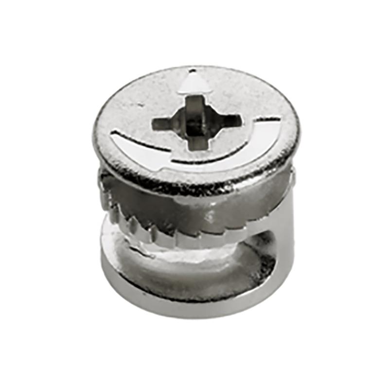 Boitier excentrique Rastex 12 zamac brillant avec cache de rebord (BT/BX = 2000 UNI)