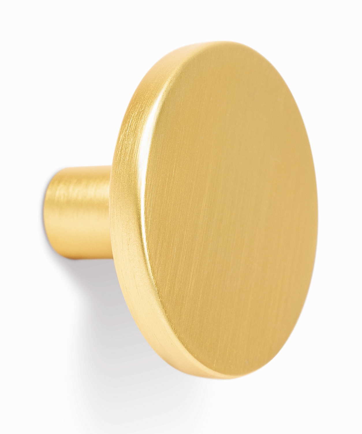 Knob COMO V0168 brushed gold 26 mm - Paul Rocheleau Inc.