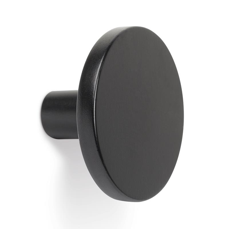 Knob COMO V0168 matte black 26 mm