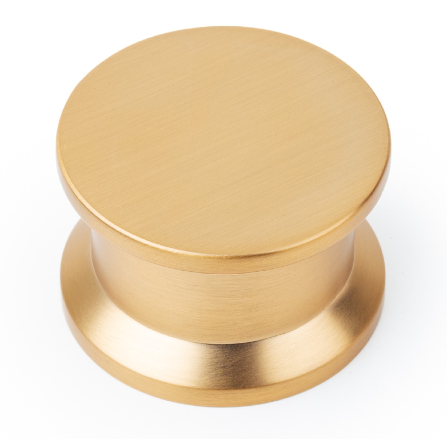 Ardell Brass Round Cabinet Knob - Brushed Nickel
