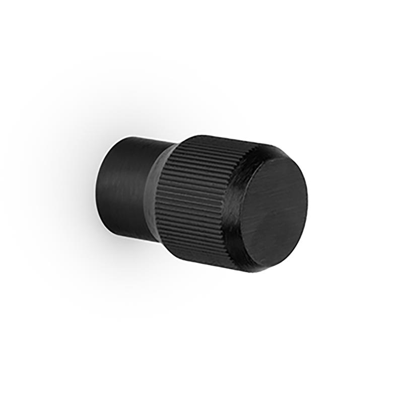 Knob BROOKLYN V0676 brushed black 20 mm