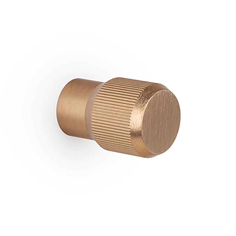Knob BROOKLYN V0676 brushed brass cava 20 mm