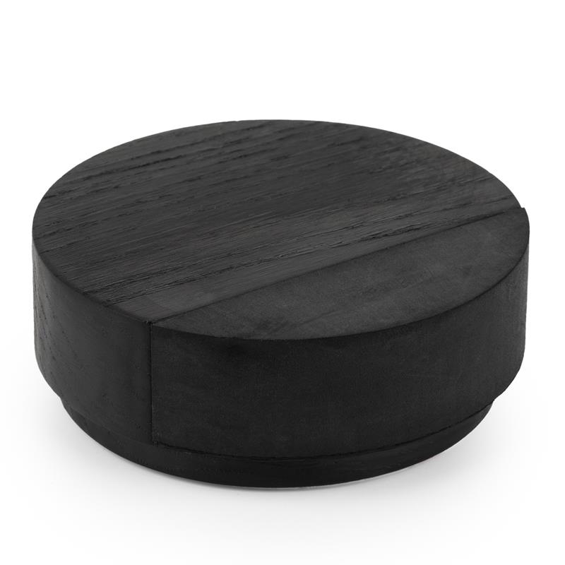 Door stopper PUK V8002 matte black laquered ash 65 mm