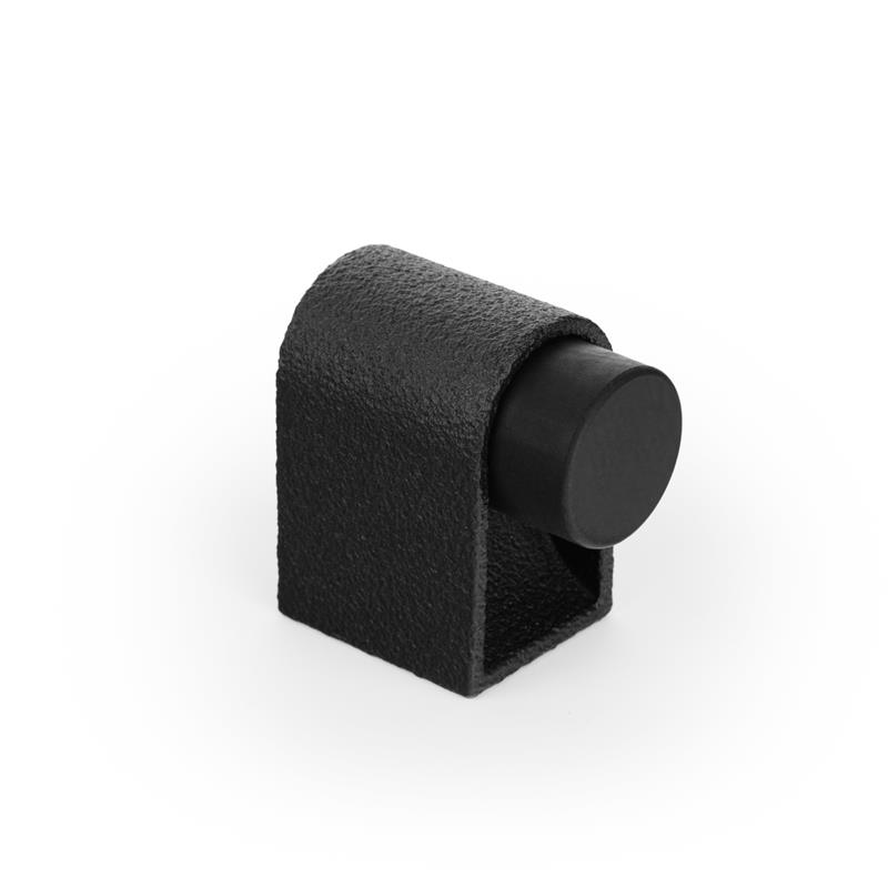 Door stopper CASEY V8016 textured black lava 47 mm