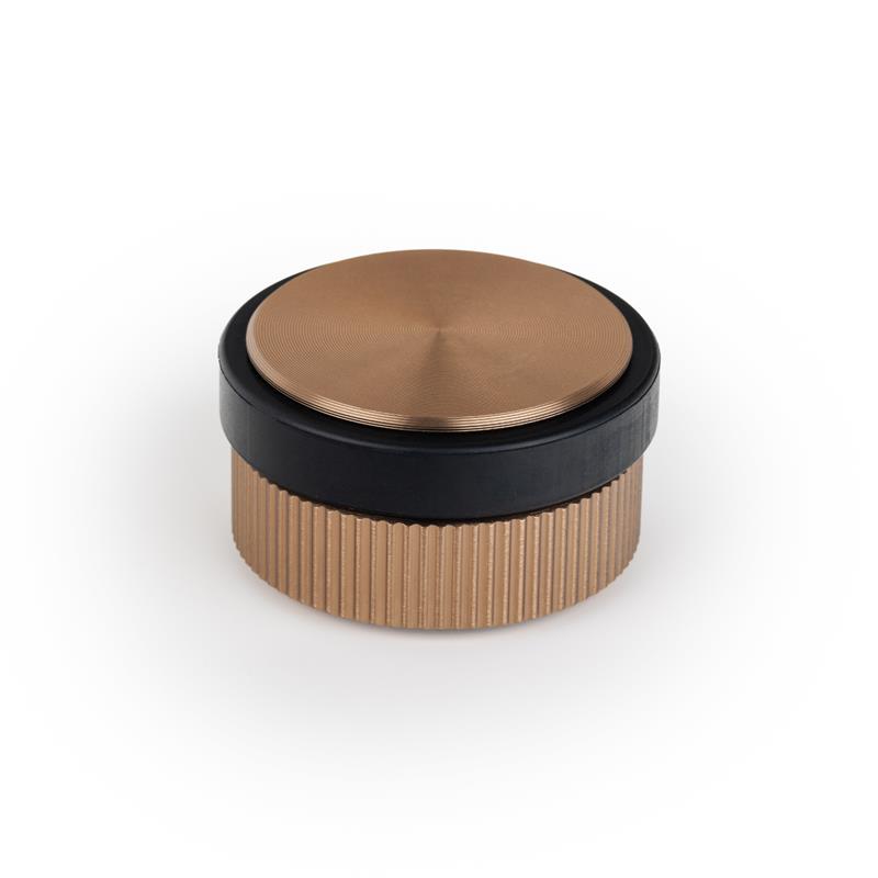 Butée de porte BROOKLYN V8021 laiton cava brossé 62 mm