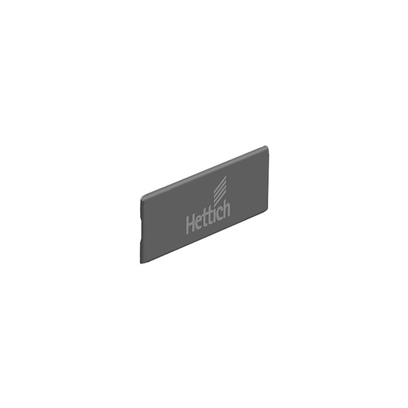 Capuchon intérieur tiroir InnoTech Atira anthracite avec logo Hettich