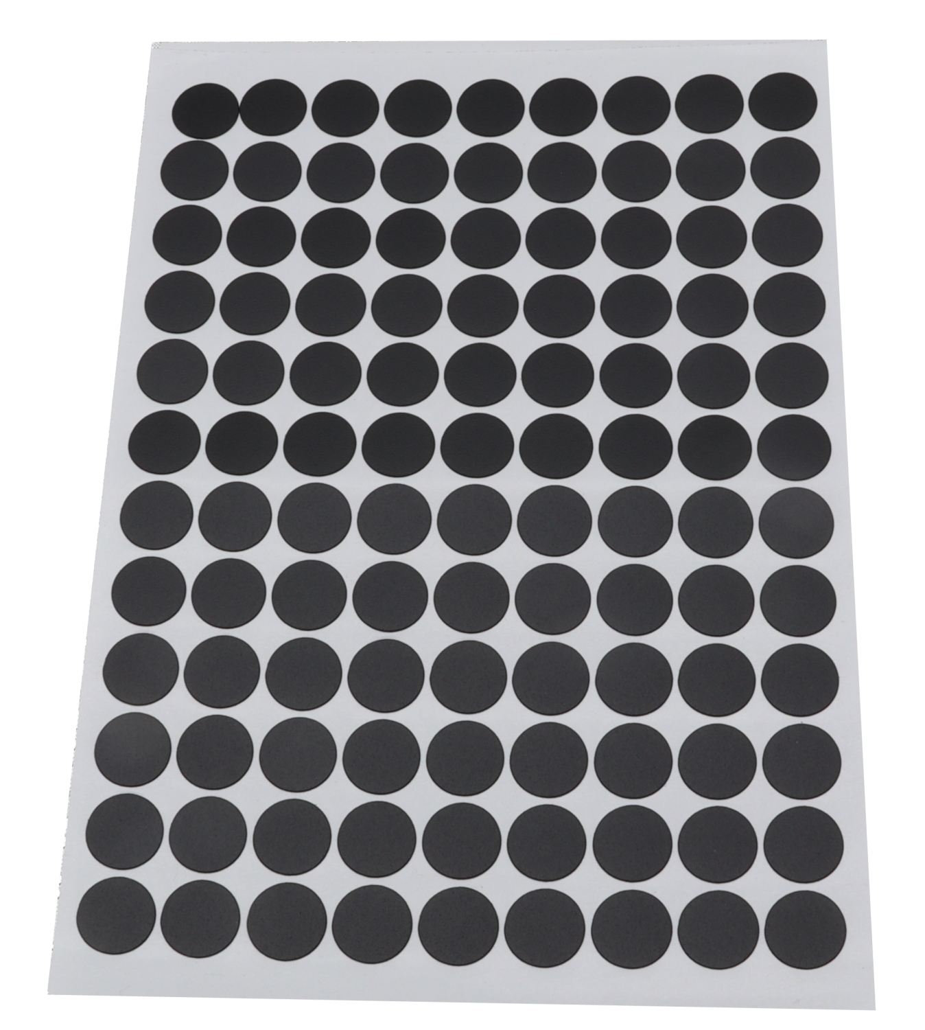 Image Adhesive PVC screw cover, textured black (sheet of 108 stickers), 14 mm diamater