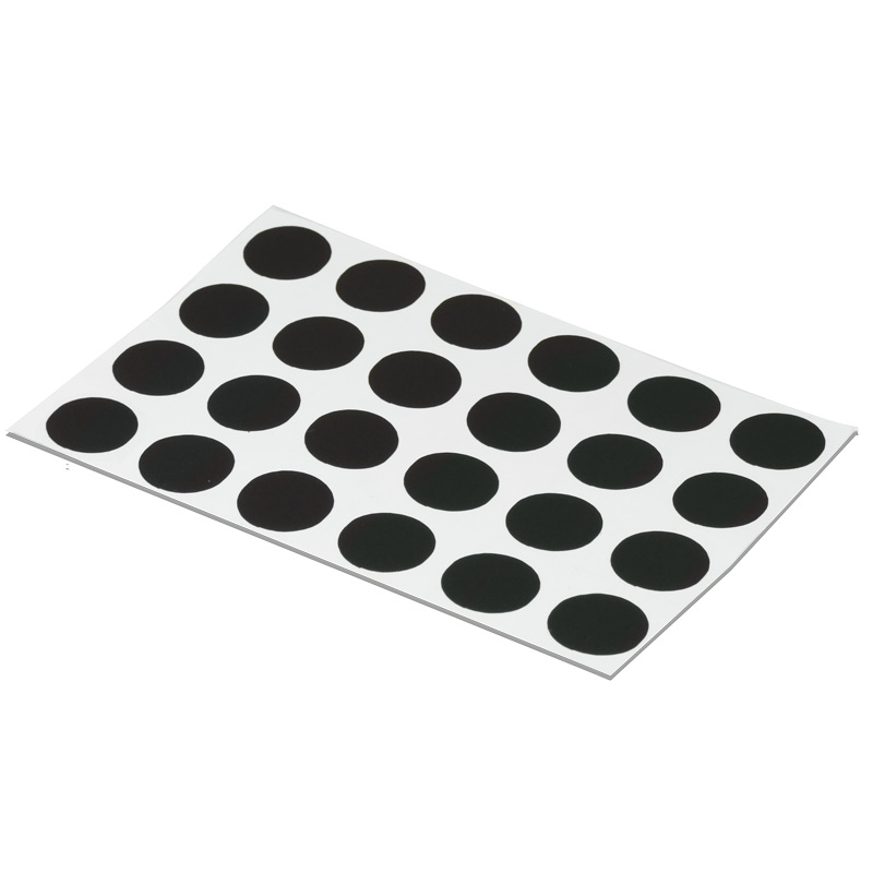 Image Float black mat cover-caps (sheet of 24 stickers)