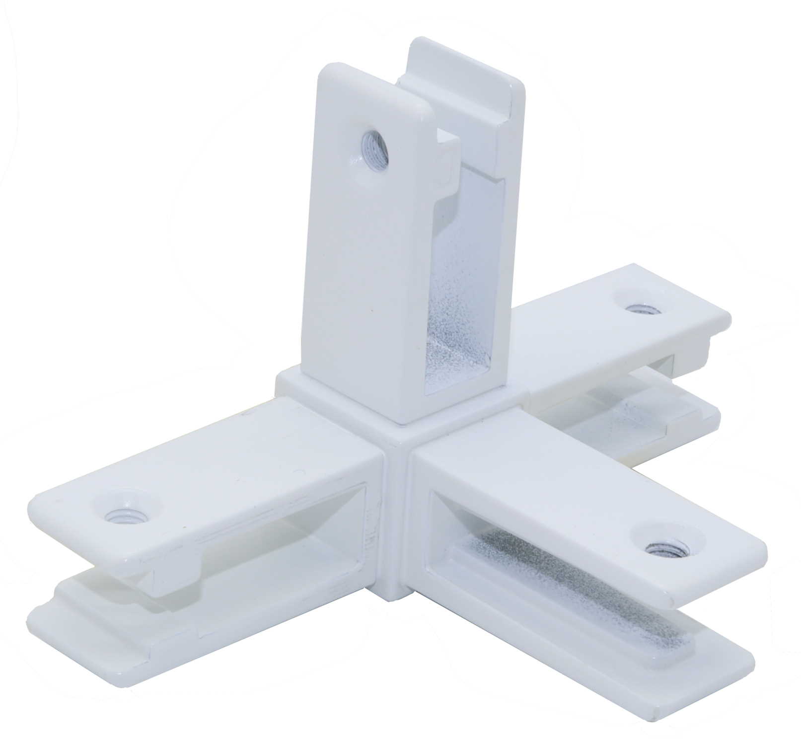 Float 4 way corner joint type D white