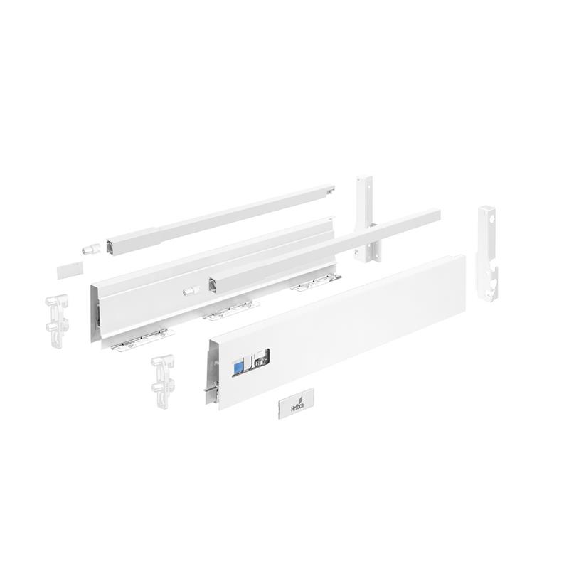 Set de côté de tiroir Innotech Atira blanc H144 L260 mm avec attaches de facade et arrière