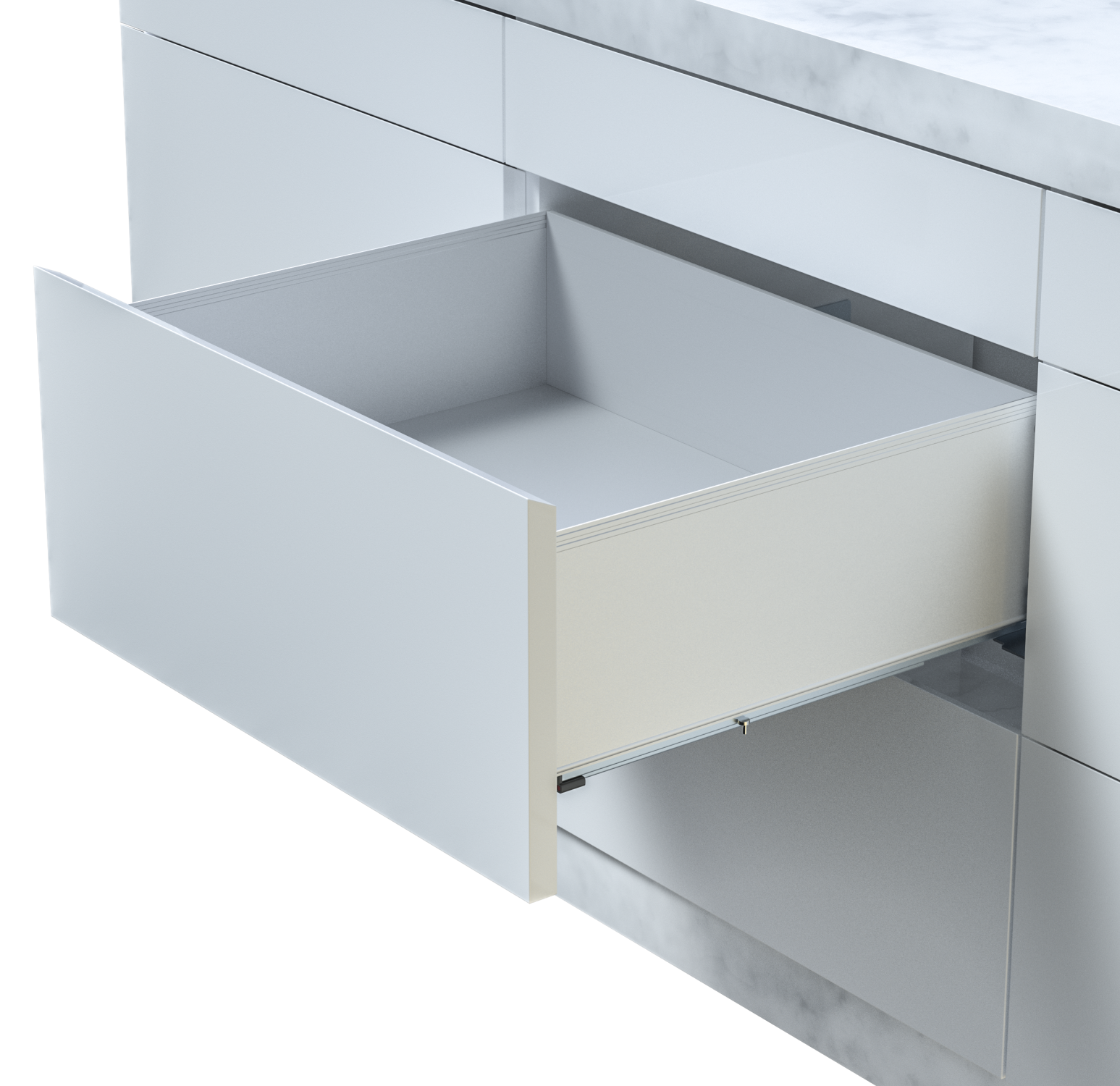 Image Linea drawer side H157 L400 matte white