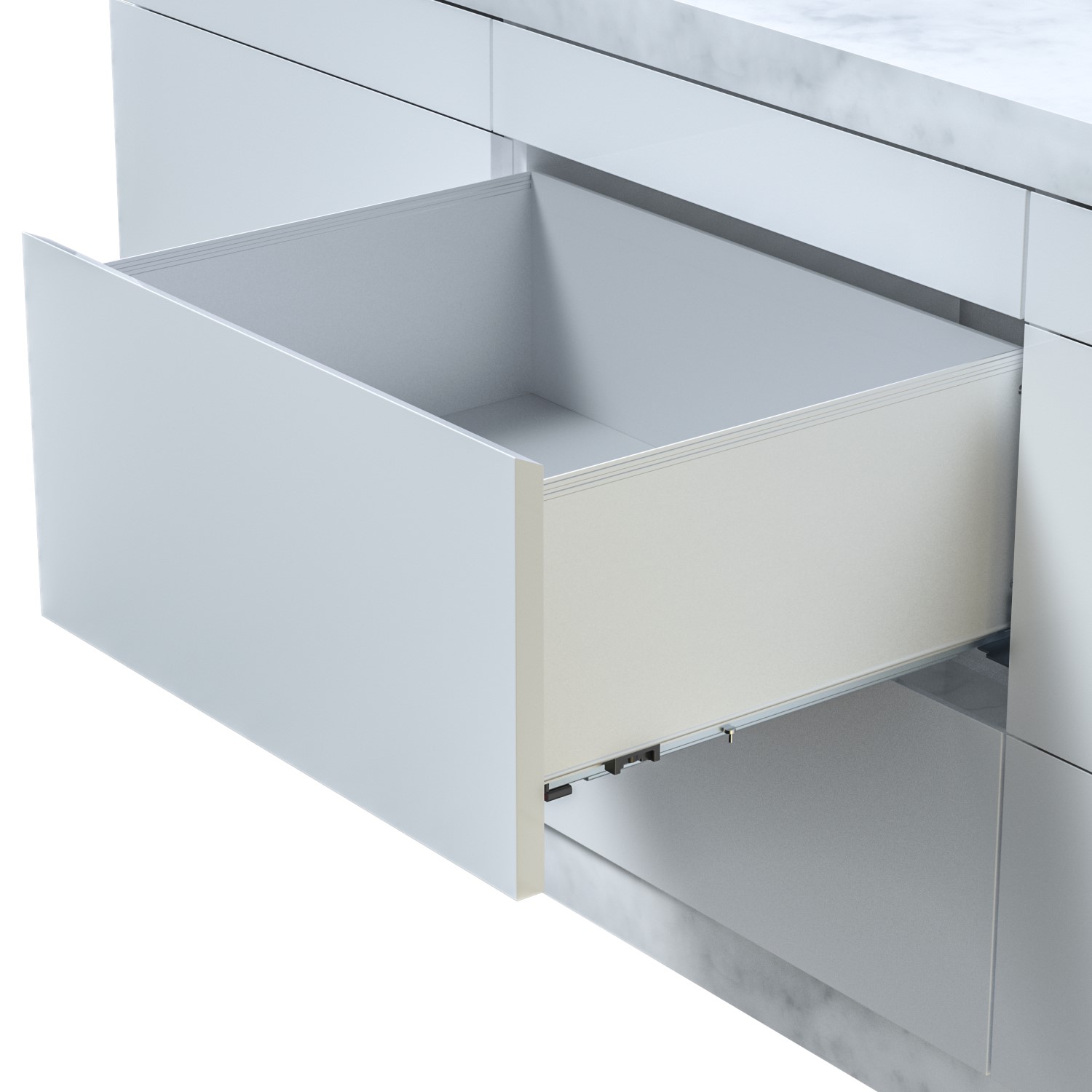 Linea drawer side H194 L400 matte white