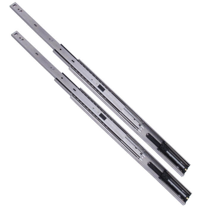 Ball bearing slide 600 mm stainless steel with damper