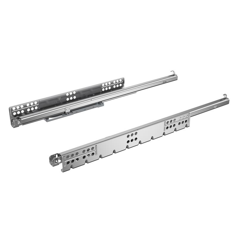 Coulisse à sortie partielle Quadro 25 2D   S (25 kg) avec  Push to open,   350 mm,   à gauche et à droite