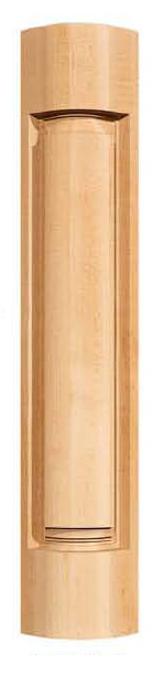 New art maple corner post Top 5" / Bottom 5"