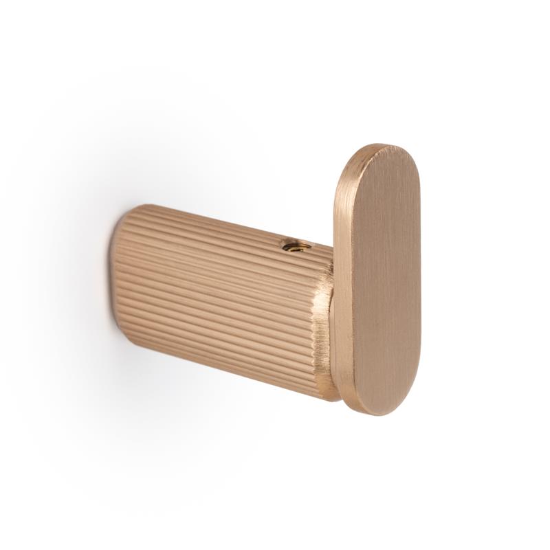 Hook BROOKLYN V7045 brushed brass cava 40 mm