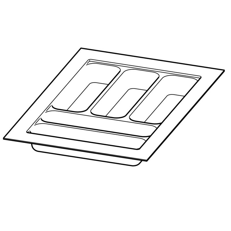 Diviseur OrgaTray 440 blanc 301 - 350 mm