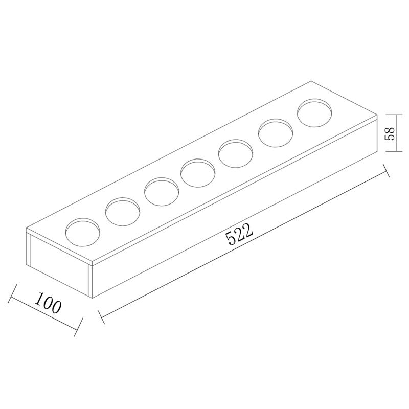 Signature divider 100 mm seasoning insert black walnut
