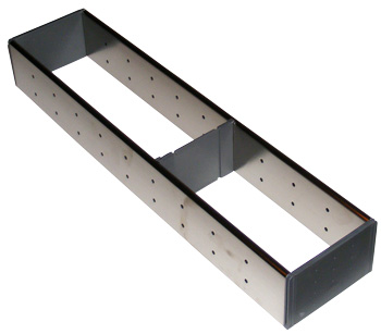 Image Diviseur de tiroir simple en acier inoxydable