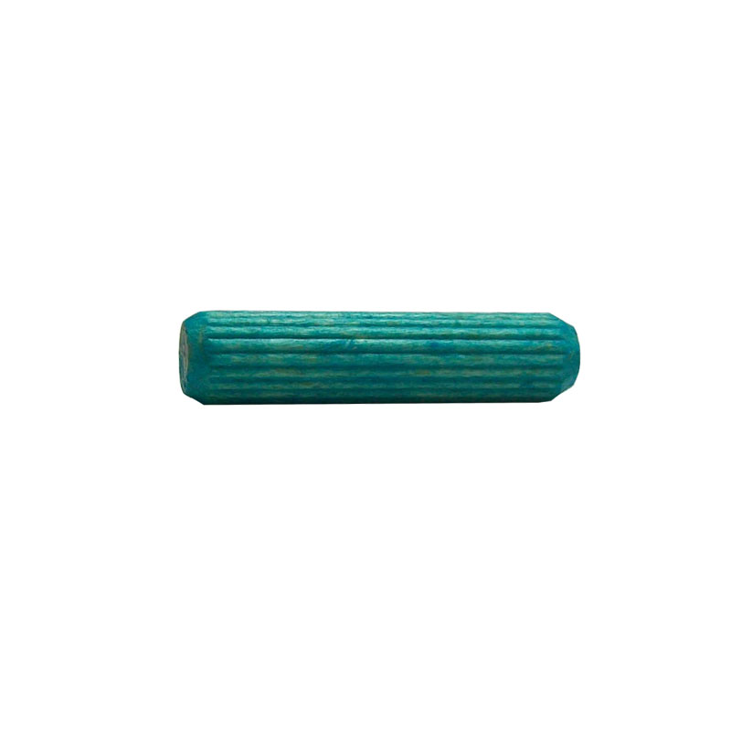 Image 8mm x 35mm Pre-glued green wooden dowel