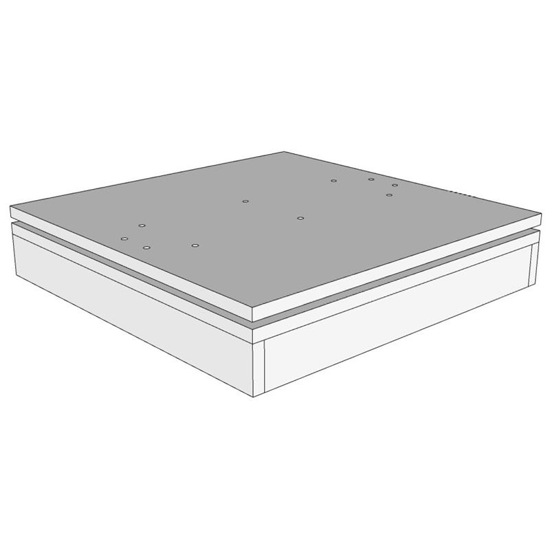 Assembled base for 2 face handles tower
