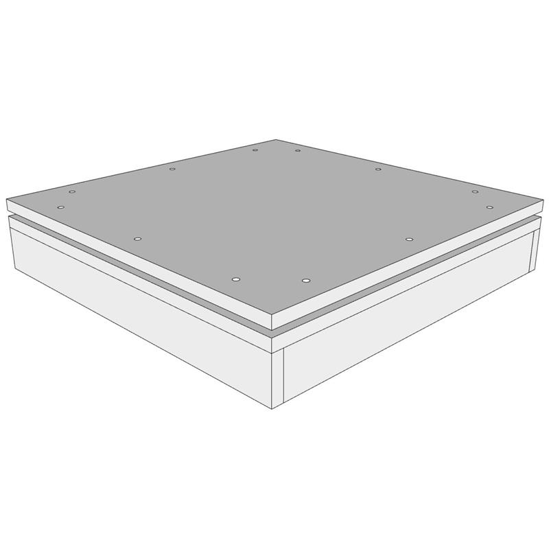 Assembled base for 4 face handles tower