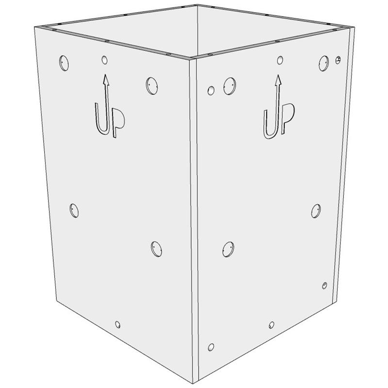 Middle kit for 4 face handles tower