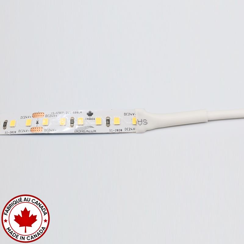 Bande flexible DEL 24V 600 lm/pi 80'' 4000K