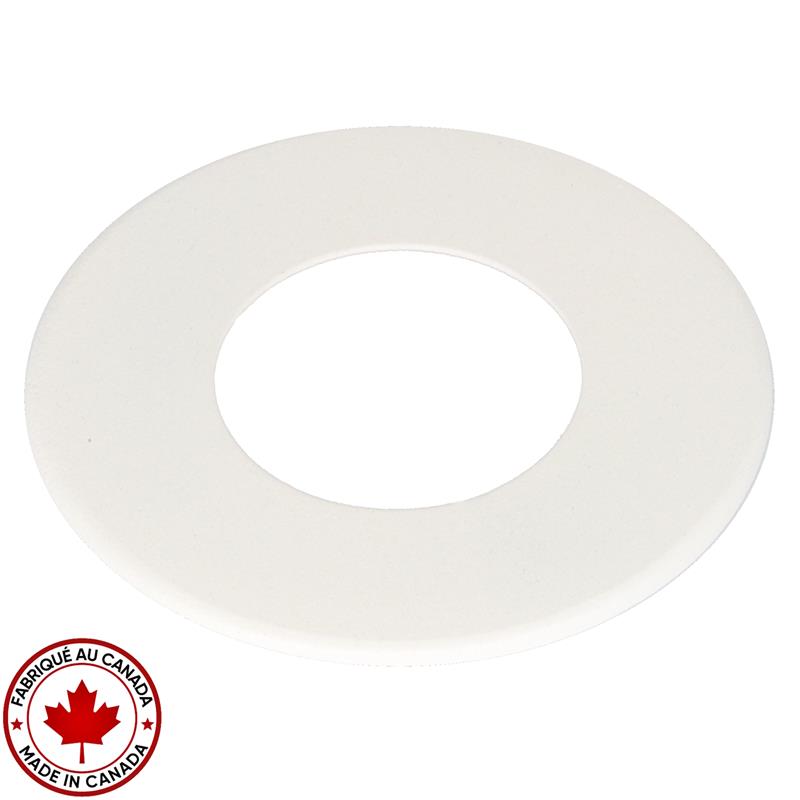Bague de finition blanche pour luminaire encastré rond Mimosa