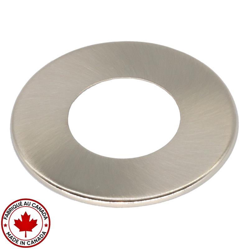 Bague de finition nickel pour luminaire encastré rond Mimosa