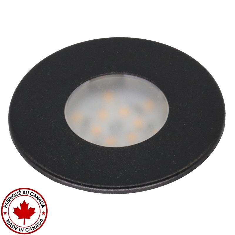 Bague de finition noire pour luminaire encastré rond Mimosa