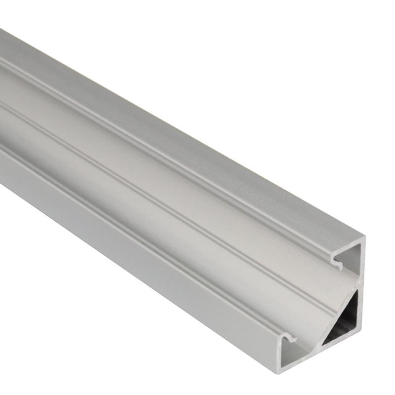 Profilé de surface en coin pour bande DEL 18 x 18mm 80'' aluminium
