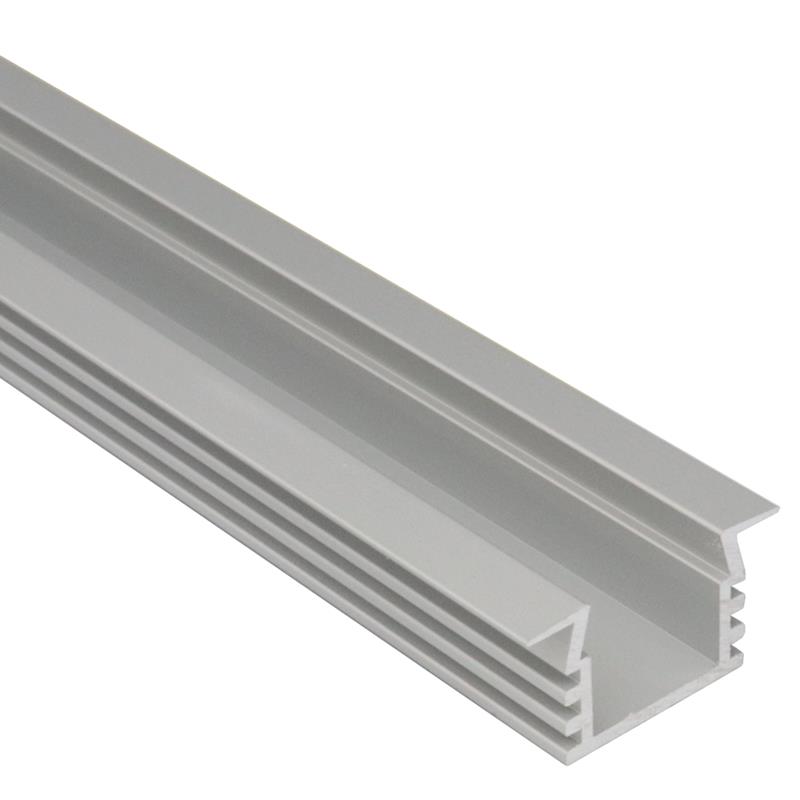 Profilé à encastrer pour bande DEL 11 x 16mm 80'' aluminium