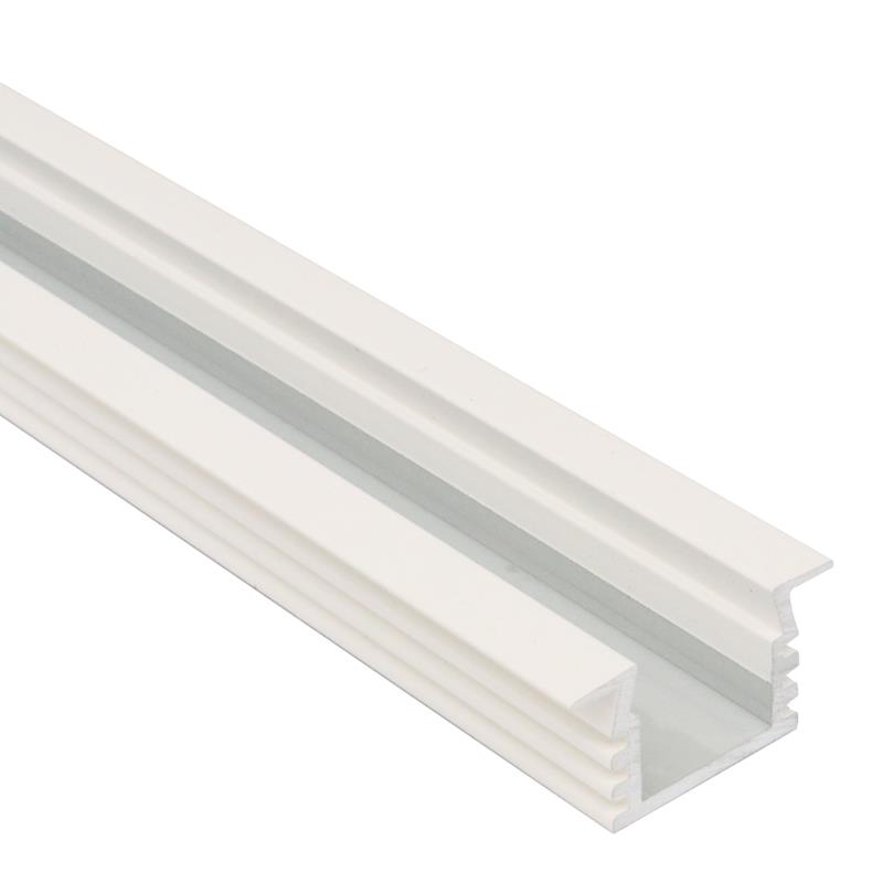 Profilé à encastrer pour bande DEL 11 x 16mm 80'' blanc