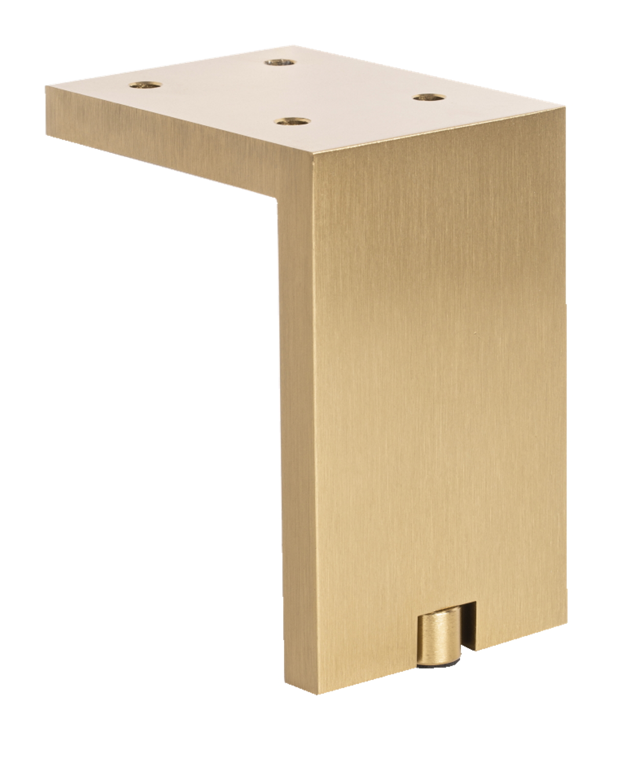 Image Viefe foot 100 mm foot brushed brass with leveler