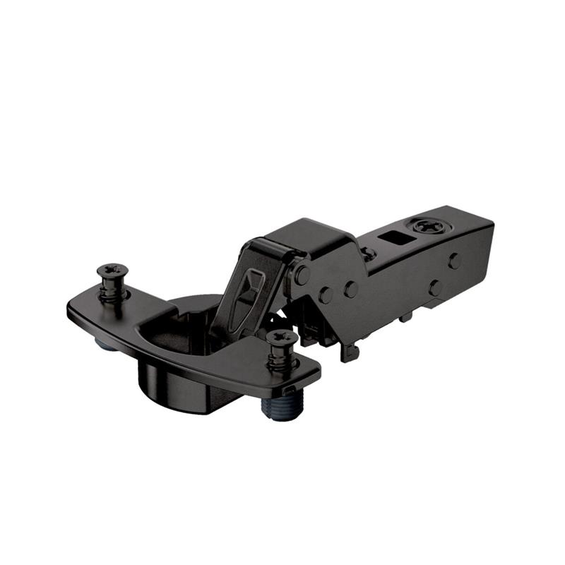 Image Charnière Sensys 8675 110° sans ressort porte intérieure 45 mm à goujons à expansion noir obsidien