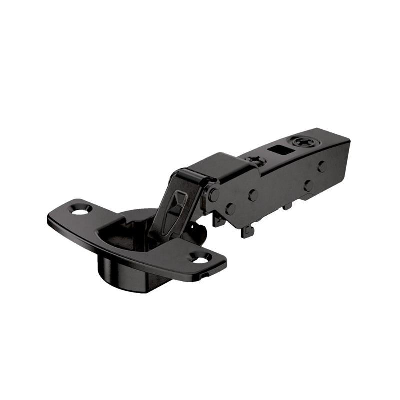 Image Charnière Sensys 8675 110° sans ressort demi-recouvrement 52 mm à visser noir obsidien