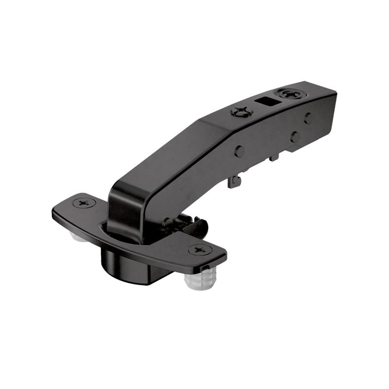 Image Charnière Sensys 8639i coin mort 95° avec amortisseur 52 mm à goujons noir obsidien
