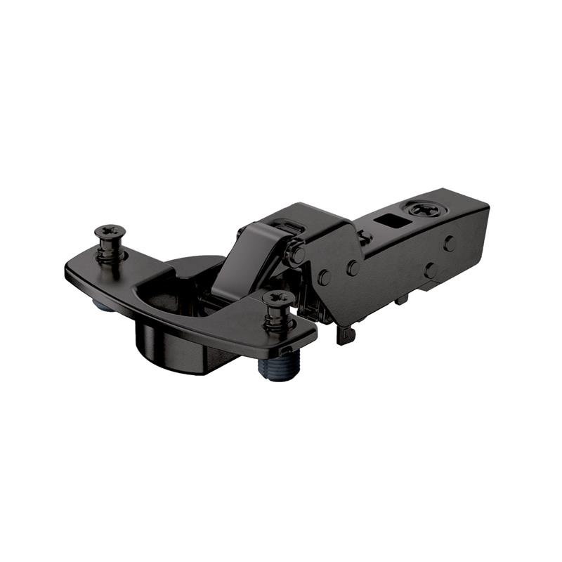 Charnière Sensys 8631i porte épaisse amortisseur porte intérieure à goujons à expansion 45 mm noir obsidien