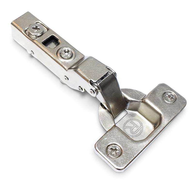 Serie 832 105° half overlay hinge with dowels