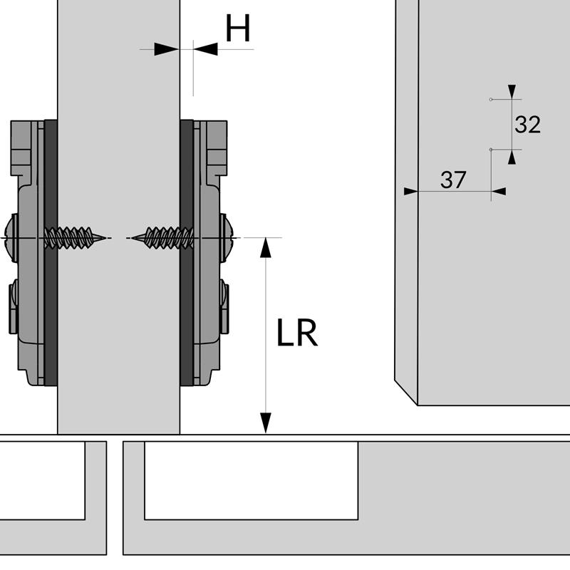 PLA-HSCR15V rec mitoyen