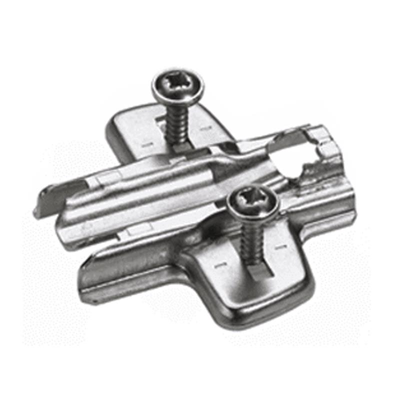 Plaque de montage Hettich Sensys / Intermat 5 mm goujons à expansion